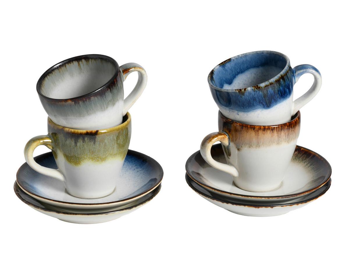 Tassenset Cascade Mix Multicolor L: 19 cm - Multicolor, Basics, Keramik - Creatable