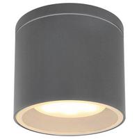 Led Außendeckenleuchte Alcala 11 Watt Metall/Glas - Klar/Anthrazit, Basics, Glas/Metall (10,8/9,6cm) - Globo