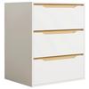 Kommode Malira Weiß, Eiche Dekor B:65cm - Honigeiche/Weiß, Design, Holzwerkstoff (65/78/48cm) - MID.YOU