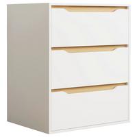 Kommode Malira Weiß, Eiche Dekor B:65cm - Honigeiche/Weiß, Design, Holzwerkstoff (65/78/48cm) - MID.YOU