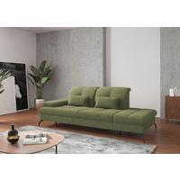 Récamiere Amica E, Hellgrün B: 231 Cm - Schwarz/Hellgrün, KONVENTIONELL, Textil (231/90/122cm) - Sit & More