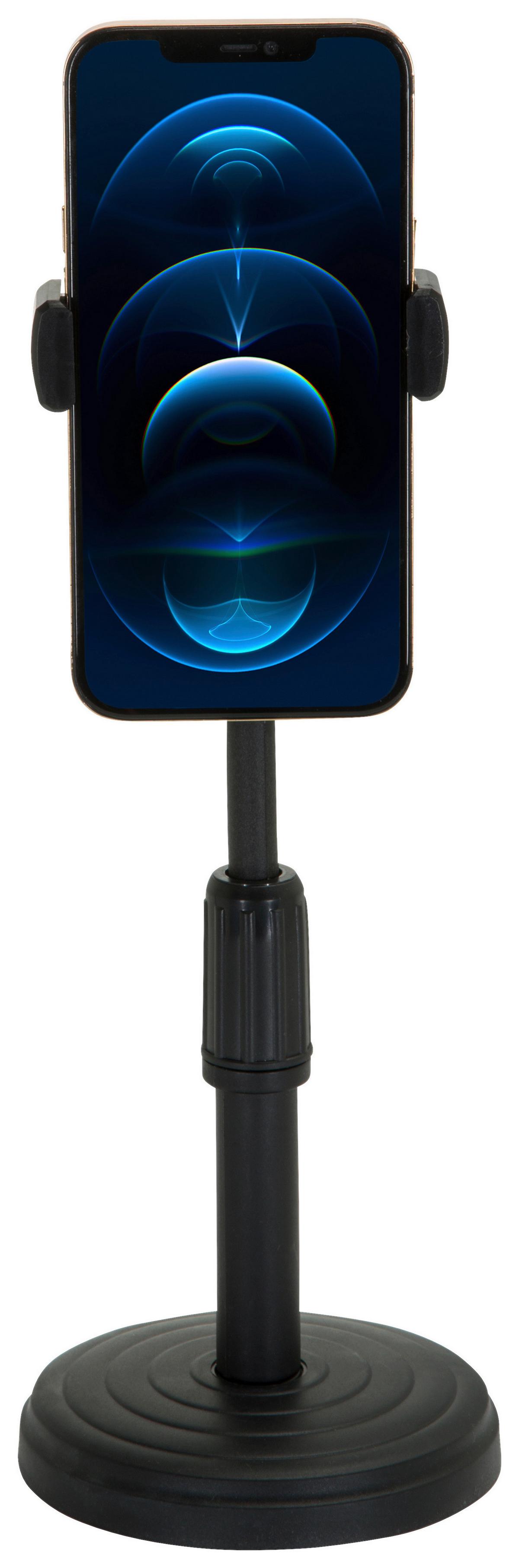 Handyhalterung Flexmobi II Schwarz - Schwarz, MODERN, Kunststoff/Metall (11/33/11cm) - MID.YOU