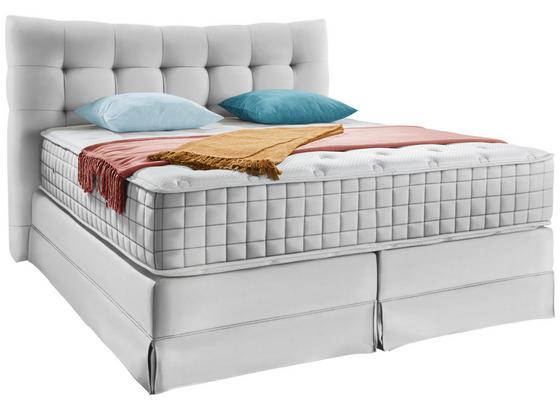 Boxspringbett Domino ca.200/200cm, Weiß - Weiß, KONVENTIONELL, Holz (200/200cm) - James Wood Boxspringbett Domino ca.200/200cm, Weiß - Weiß, KONVENTIONELL, Holz (200/200cm) - James Wood