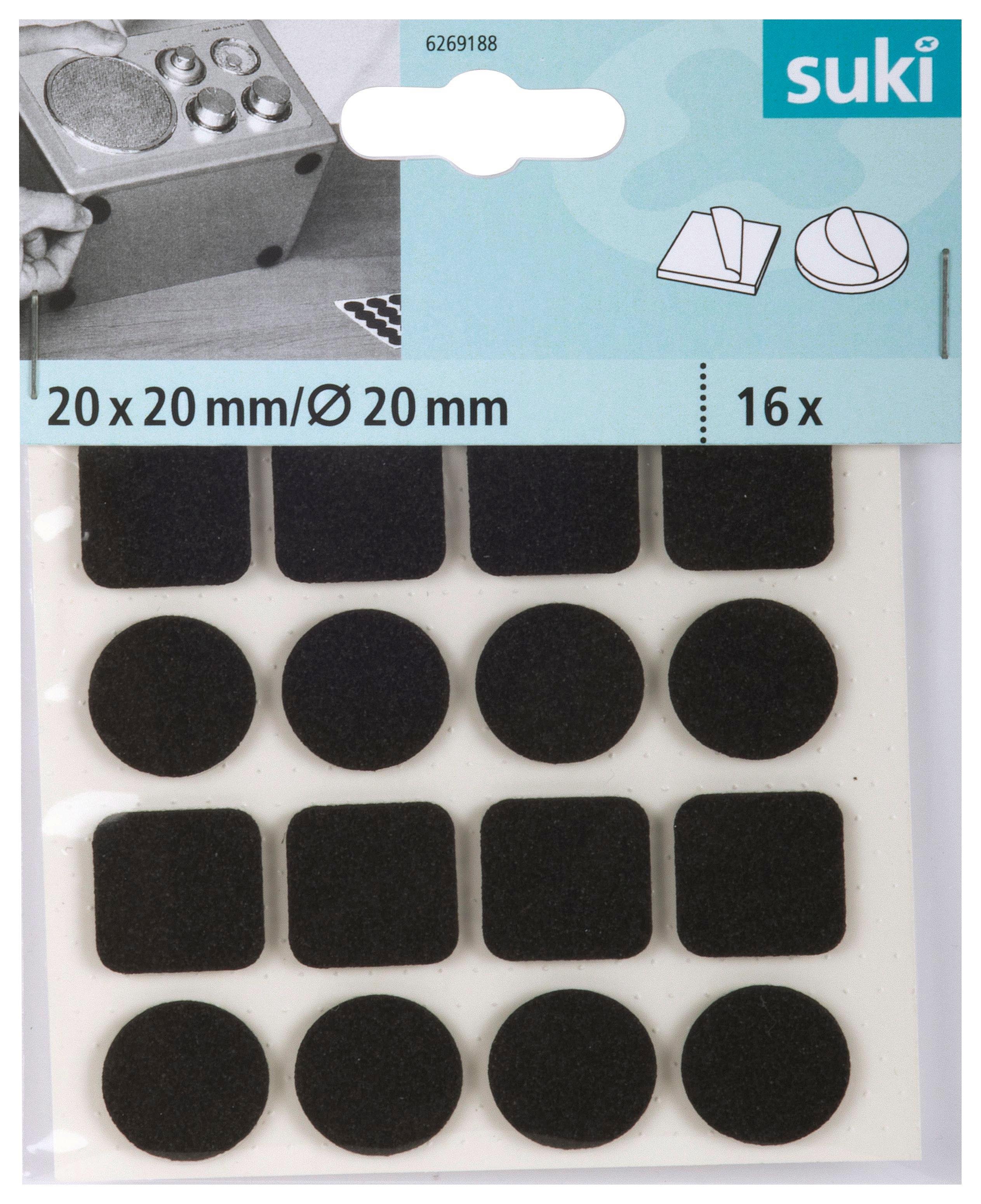 Anti-Rutsch-Pads selbstklebend Transparent 19 mm 8 Stück