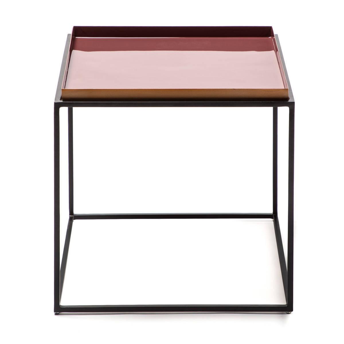 Beistelltisch Rosa/Pink/Violett - Pink/Violett, Basics, Metall (40/40/40cm) - Kayoom