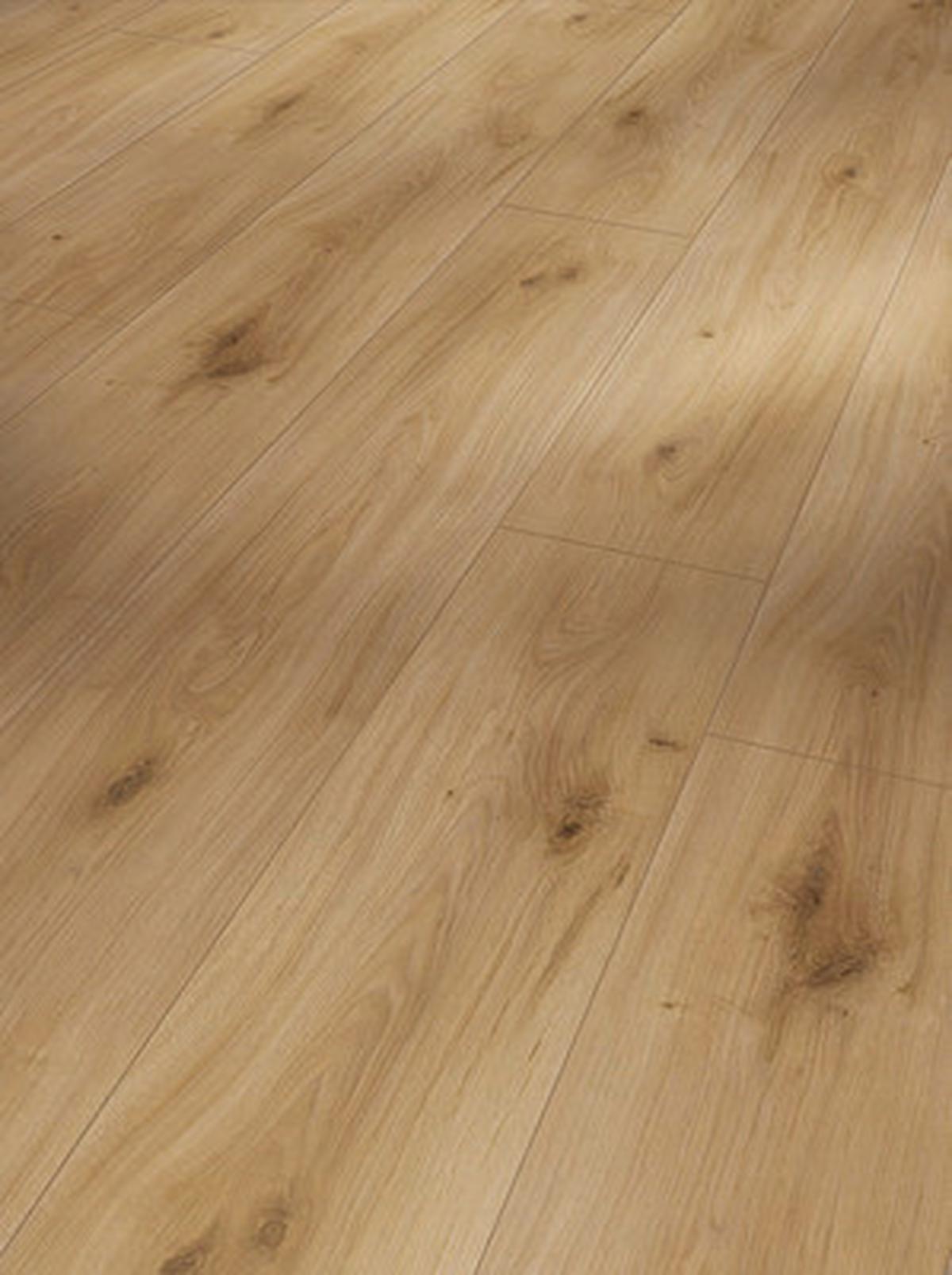 Laminatboden Eiche Horizont Seidematt Landhausdiele Stärke 8mm - Hellbraun/Eichefarben, KONVENTIONELL, Holzwerkstoff (128,5/24,3/0,8cm) - Parador