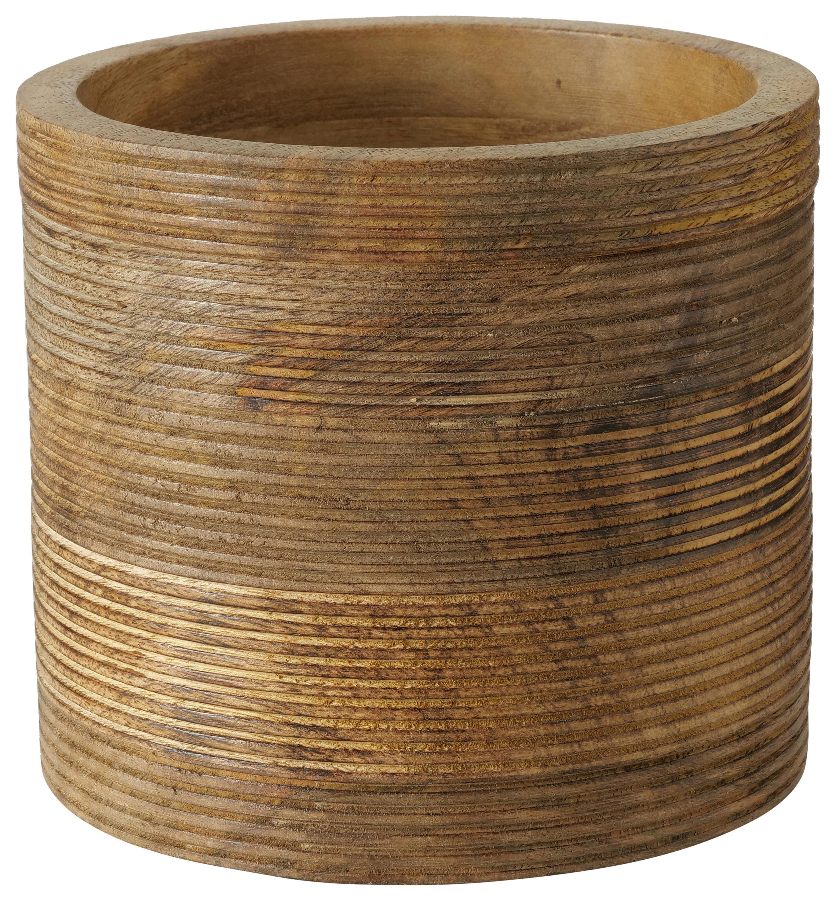 Obal Na Kvetináč Lenuia, V: 17cm - prírodné farby, Štýlový, drevo (15/17cm) - Premium Living