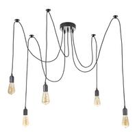 Hängeleuchte Maracana - Schwarz, Design, Kunststoff (15cm) - Globo