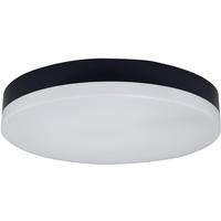 Led-deckenleuchte Ø 28 Cm, Für In- Und Outdoor - Schwarz, Basics, Kunststoff (28/5,1cm)