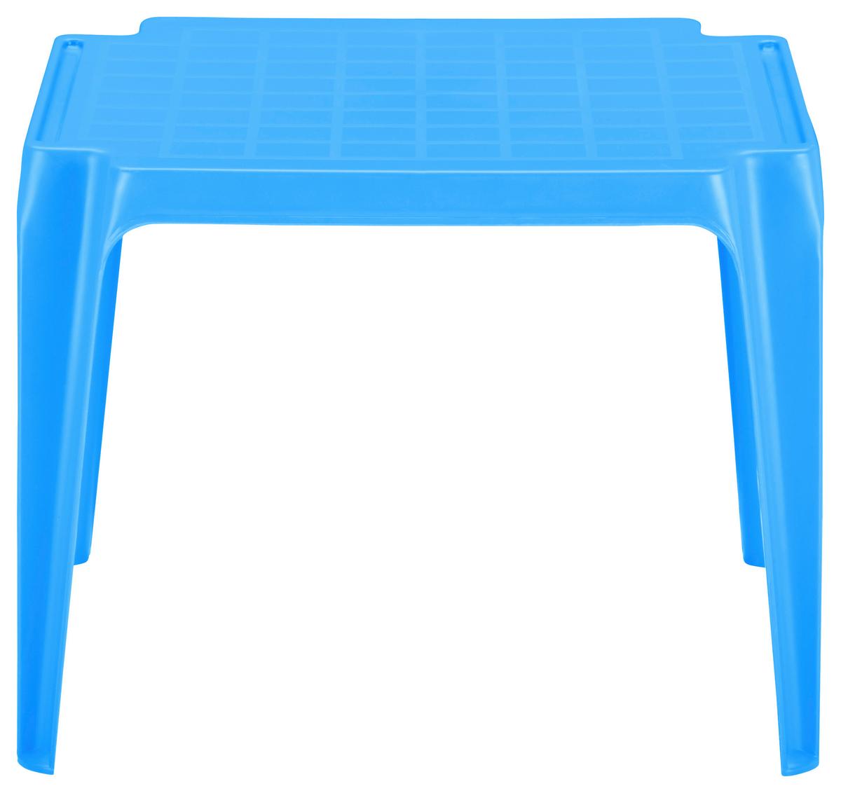 Kindertisch Tavolo Baby Blau Kunststoff Wetterfest - Hellblau, MODERN, Kunststoff (55/50/44cm) - BUNINO