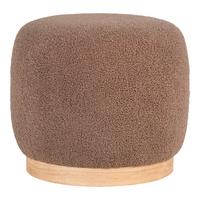 Pouf Belfort Braun, B/h/t: 44,5x40x44,5cm - Braun, Basics, Textil (44,5/40/44,5cm)