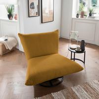 Relaxsessel Cremona Goldfarben B: 100 Cm - Goldfarben/Schwarz, Design, Textil (100/78/96cm) - Livetastic