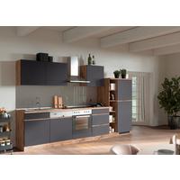 Küchenzeile Turin Ohne Geräte B: 330cm Grau/wotaneiche Dekor - Eiche Wotan/Grau, Design, Holzwerkstoff (330cm) - Held