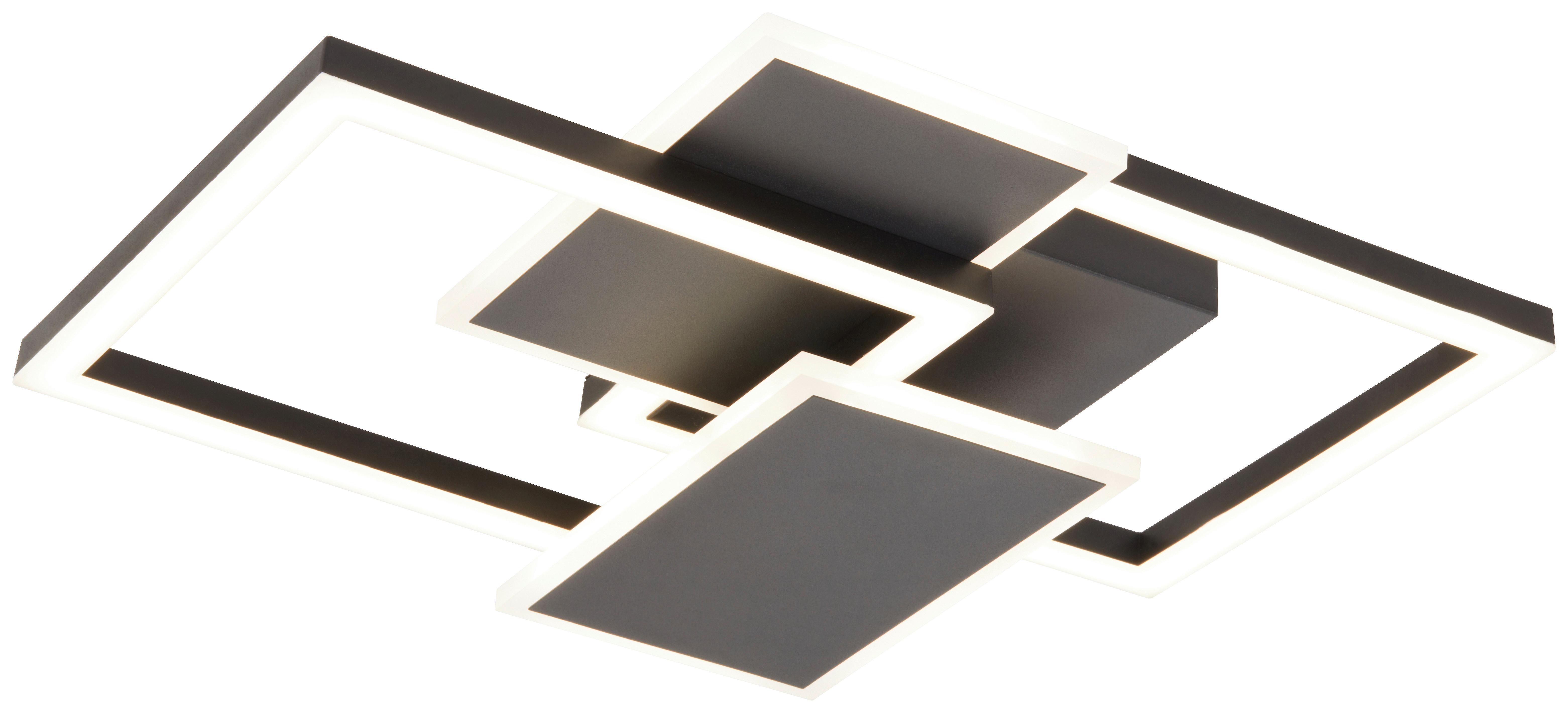 LED-Deckenleuchte, 4000K WILL - Schwarz, MODERN, Kunststoff/Metall (40/31/7cm)