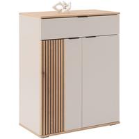 Kommode Clever Eiche Dekor/Kaschmir B: 70cm - Kaschmir/Eichefarben, MODERN, Holzwerkstoff (70/92/38cm)