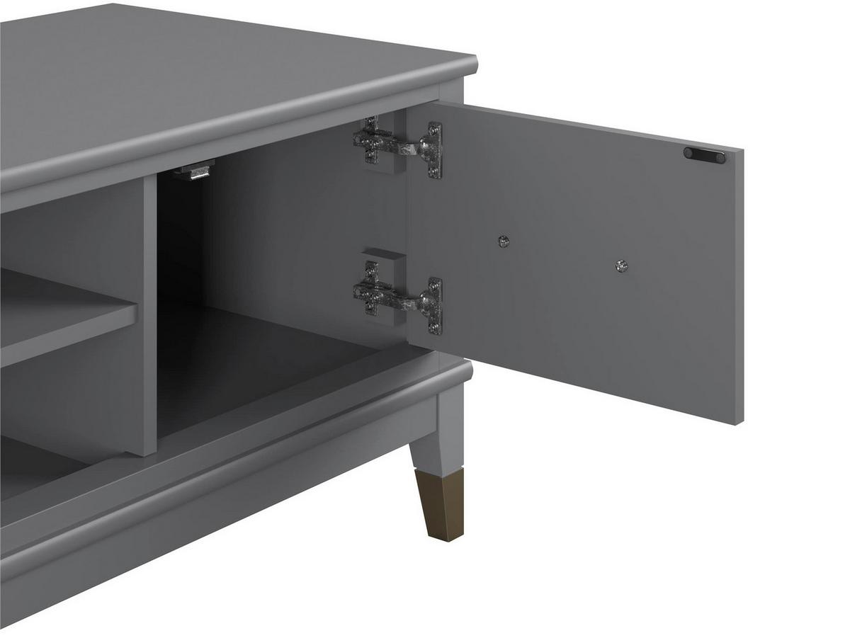 Lowboard Westerleigh Graphitfarben B: 152cm - Graphitfarben/Grau, Design, Holzwerkstoff/Metall (152/47/50cm) - MID.YOU