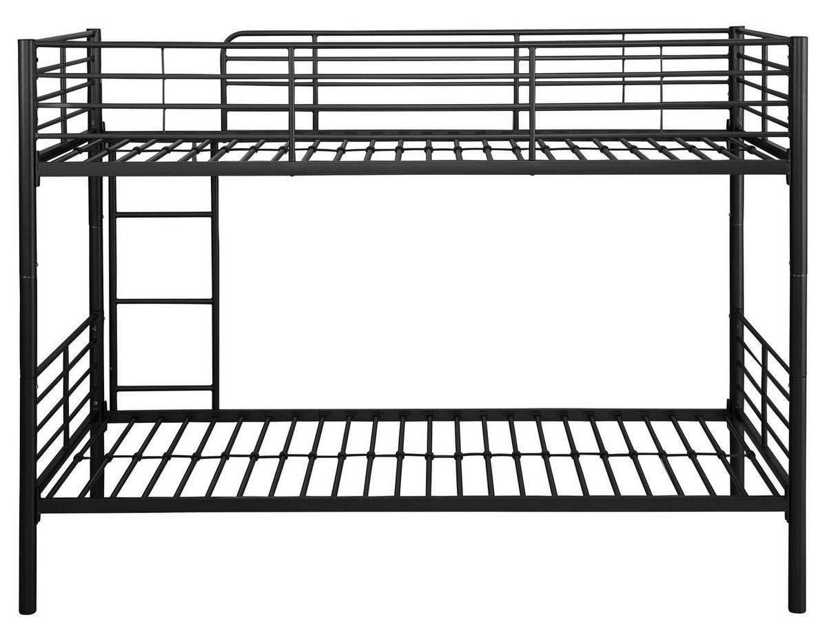 ETAGENBETT Rosie Schwarz 90x200cm - Schwarz, Design, Metall (90/200cm) - MID.YOU