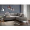 Eckschlafsofa Passione Anthrazit S: 242x200 Cm - Anthrazit/Schwarz, MODERN, Textil (242/200cm) - Livetastic