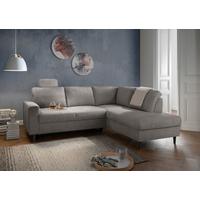 Eckschlafsofa Passione Anthrazit S: 242x200 Cm - Anthrazit/Schwarz, MODERN, Textil (242/200cm) - Livetastic
