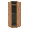 Eckschrankkorpus B: 91,1 Cm Unit Wotan Eiche Dekor - Schlammfarben/Eiche Wotan, MODERN, Holzwerkstoff (91,1/242,2/91,1cm) - Ondega