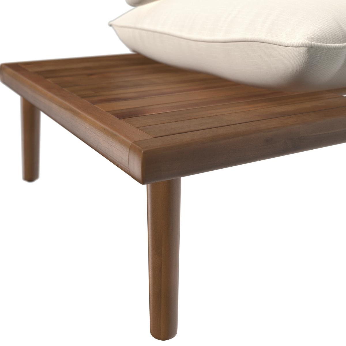 TERASOVÁ SEDACIA SÚPRAVA DONA - krémová/farba tíku, Modern, drevo/textil (213/68/71cm) - Bessagi Garden