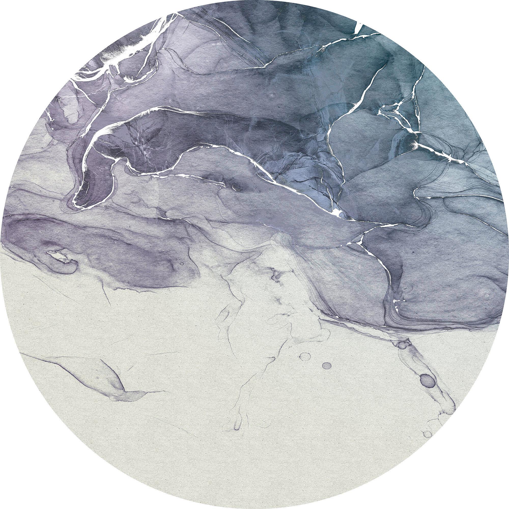 Fototapete Fabled Ink - Blau/Grau, Trend, Papier (125cm) - Komar