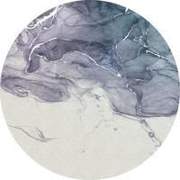 Fototapete Fabled Ink - Blau/Grau, Trend, Papier (125cm) - Komar