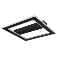 LED-Deckenleuchte 67269-30 - Opal/Schwarz, Design, Kunststoff/Metall (45/45/5cm) - Globo
