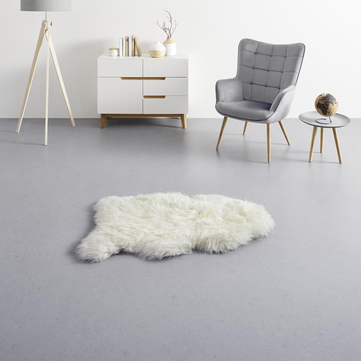OVČIA KOŽUŠINA Jenny, 90-105/60cm, biela - biela, kožušina (60/90-105cm) - Modern Living