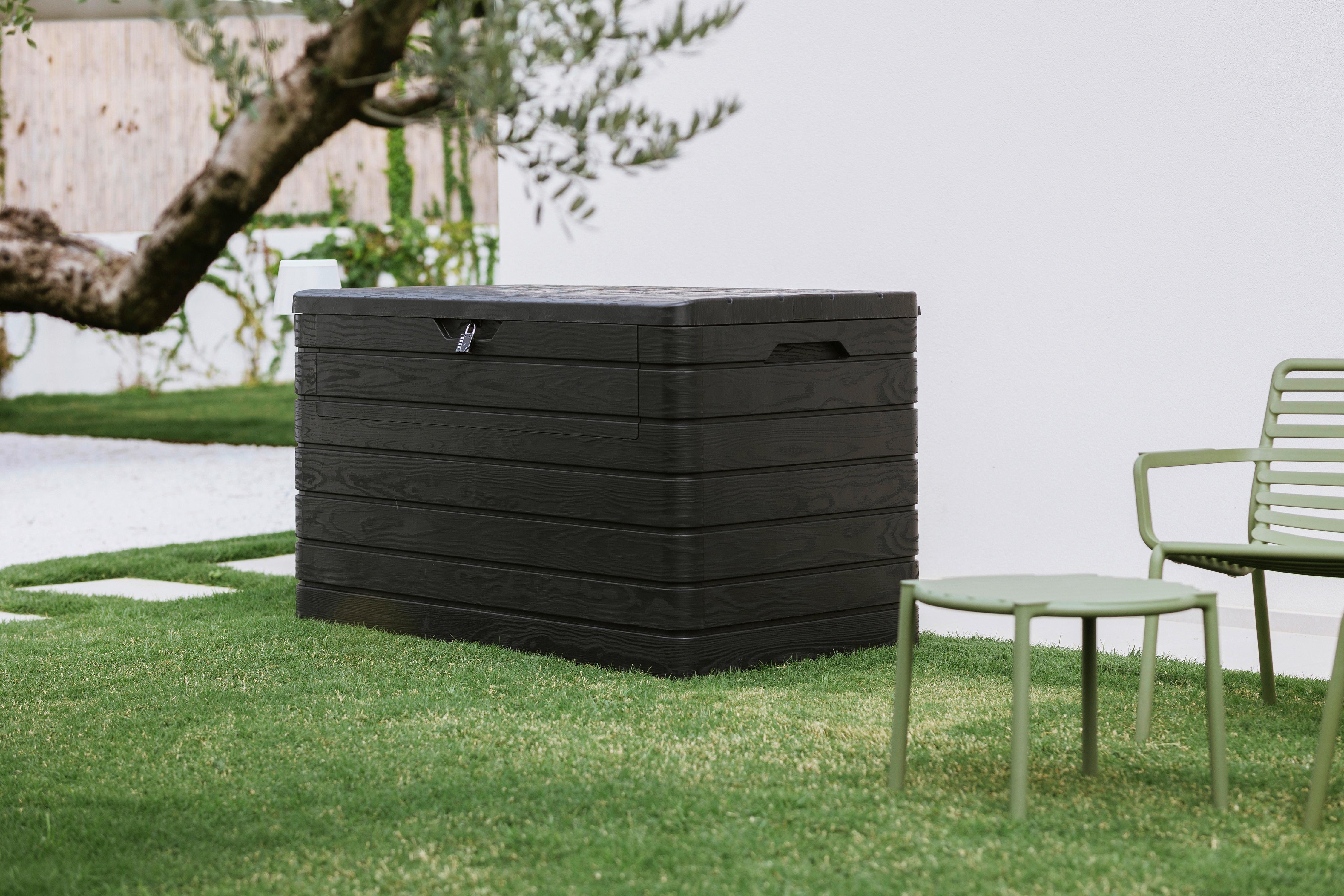 BOX NA VANKÚŠE DOLOMITI - antracitová, Basics, plast (146/85/82cm) - Mömax