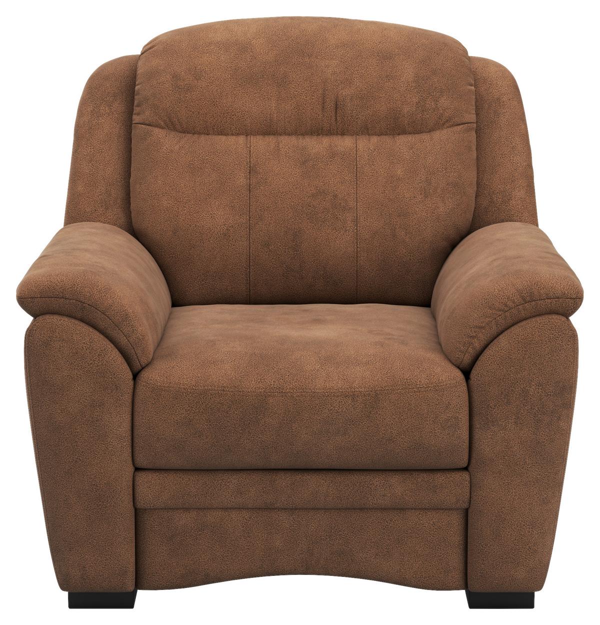 KŘESLO BRUNO 2 V1 - černá/hnědá, Konvenční, textil/plast (101/99/99cm)