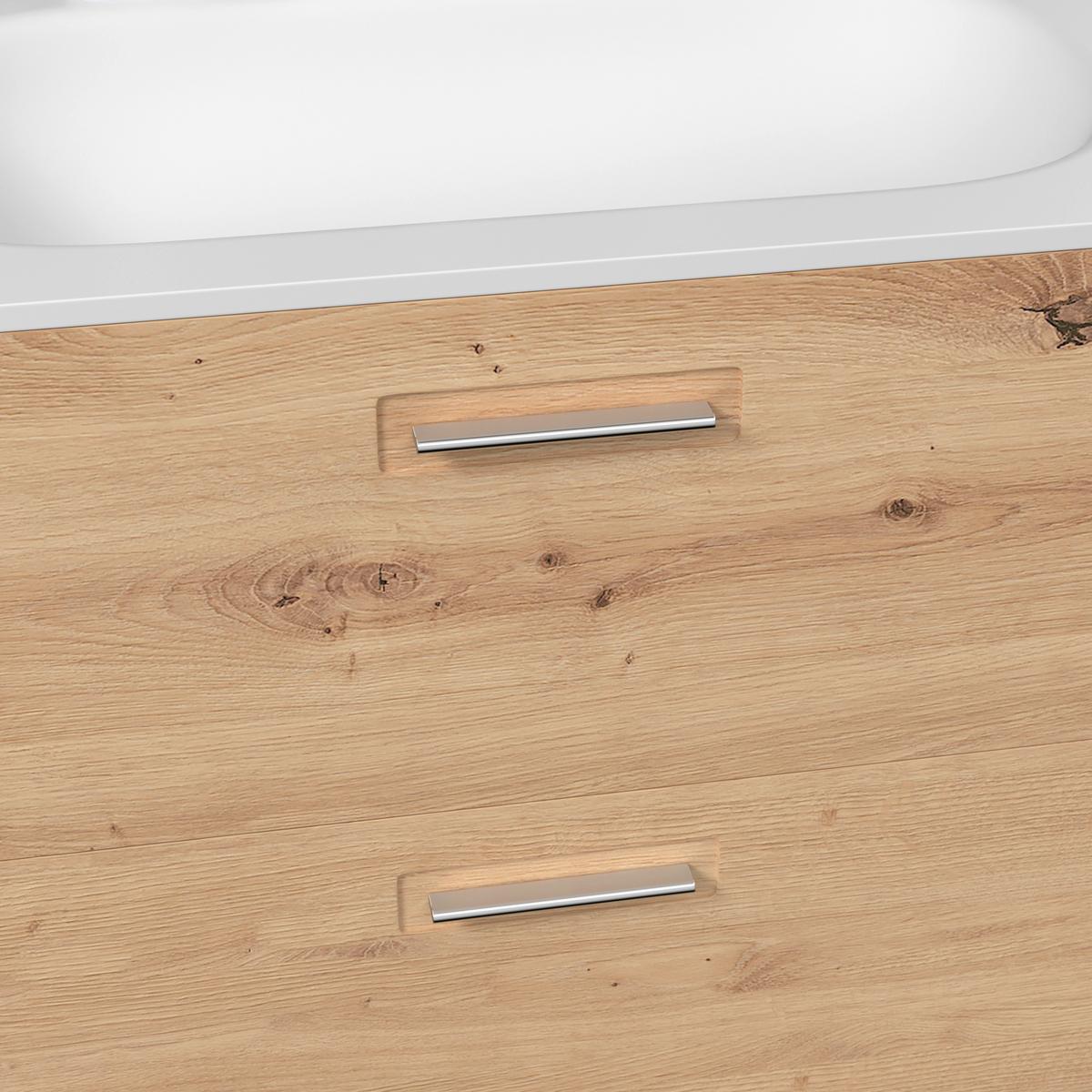 Waschbeckenunterschrank mit Soft-Close Avensis, B: 75 cm - Eichefarben, MODERN, Holzwerkstoff (75/53/45cm) - Luca Bessoni