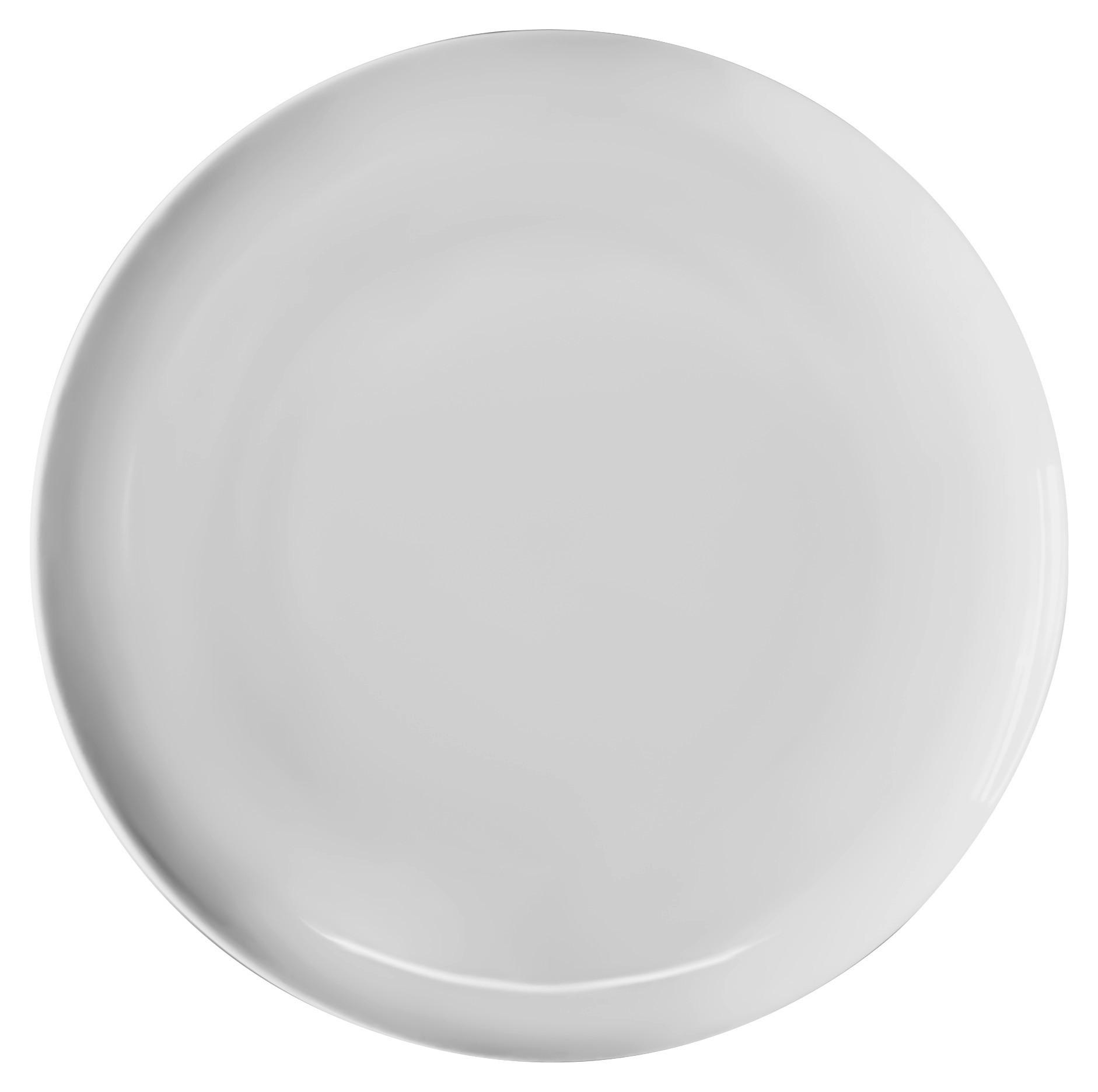 Speiseteller Porzellan Weiß Ca 26 cm - Weiß, KONVENTIONELL, Keramik (26cm) - Luca Bessoni