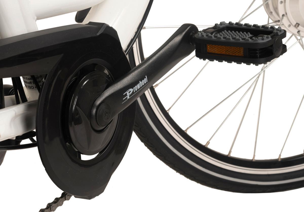 Elektrofahrrad E-citybike Hollandia Lido, Weiß, 28 Zoll - Weiß, Basics, Metall (21/116/188cm)