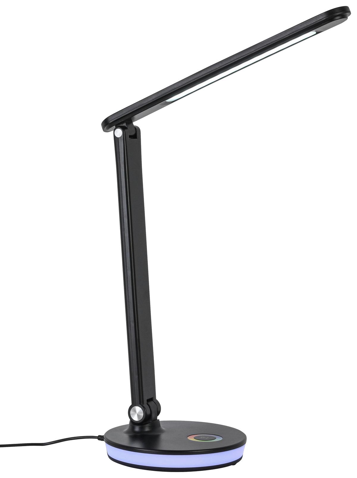 LED-Schreibtischleuchte Luana - Chromfarben/Anthrazit, MODERN, Kunststoff (33/16,5/40cm) - Luca Bessoni