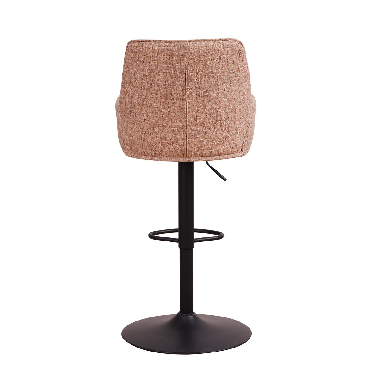 Barthocker-Set Donny Weiß B: 54 cm - Schwarz/Weiß, MODERN, Textil/Metall (54/100/58cm) - MID.YOU