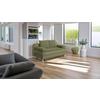 Schlafsofa mit Bettkasten Ken Olivgrün - Chromfarben/Schwarz, Design, Holzwerkstoff/Textil (200/92/90cm) - P & B