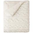 Kuscheldecke Viola Beige 130x170 cm - Beige, MODERN, Textil (130/170cm) - Luca Bessoni