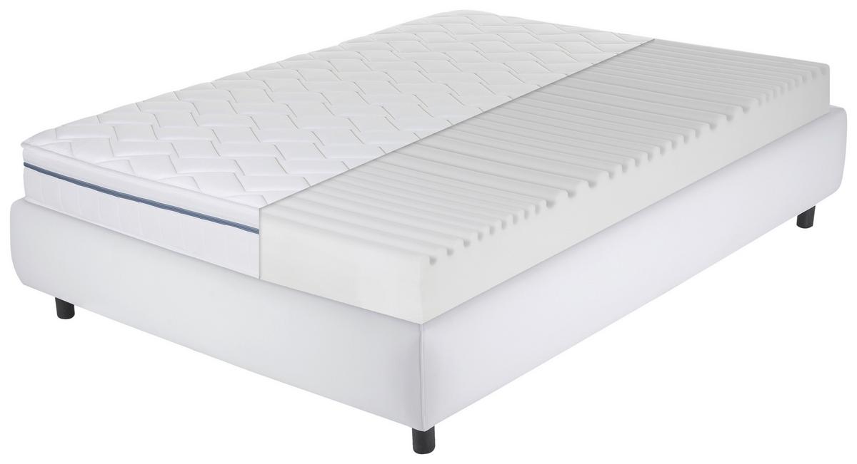 Kaltschaummatratze Air Wave 180x200 Cm H2+h3, H: 23 Cm - Weiß, Basics, Textil (180/200cm) - MID.YOU
