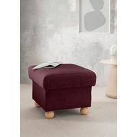 Hocker Torello Bordeaux B: 56cm - Wildeiche/Bordeaux, KONVENTIONELL, Textil (56/46/56cm) - Livetastic