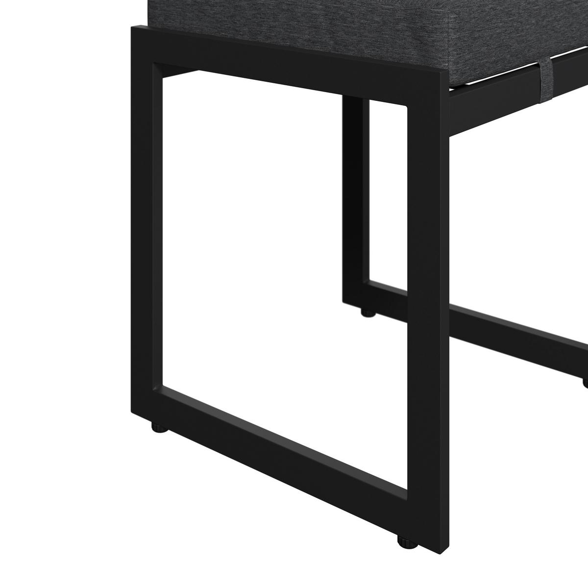 Loungegarnitur Lorca - Anthrazit/Naturfarben, MODERN, Kunststoff/Textil (158/217cm) - Beldano