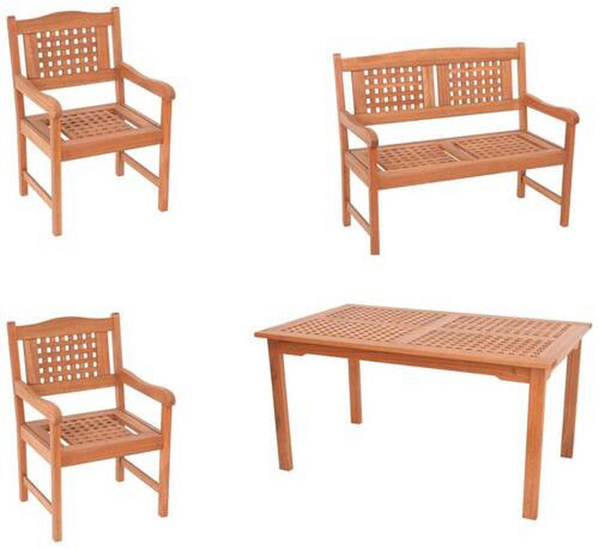 Gartenset Lima - Naturfarben, MODERN, Holz - Gardenson