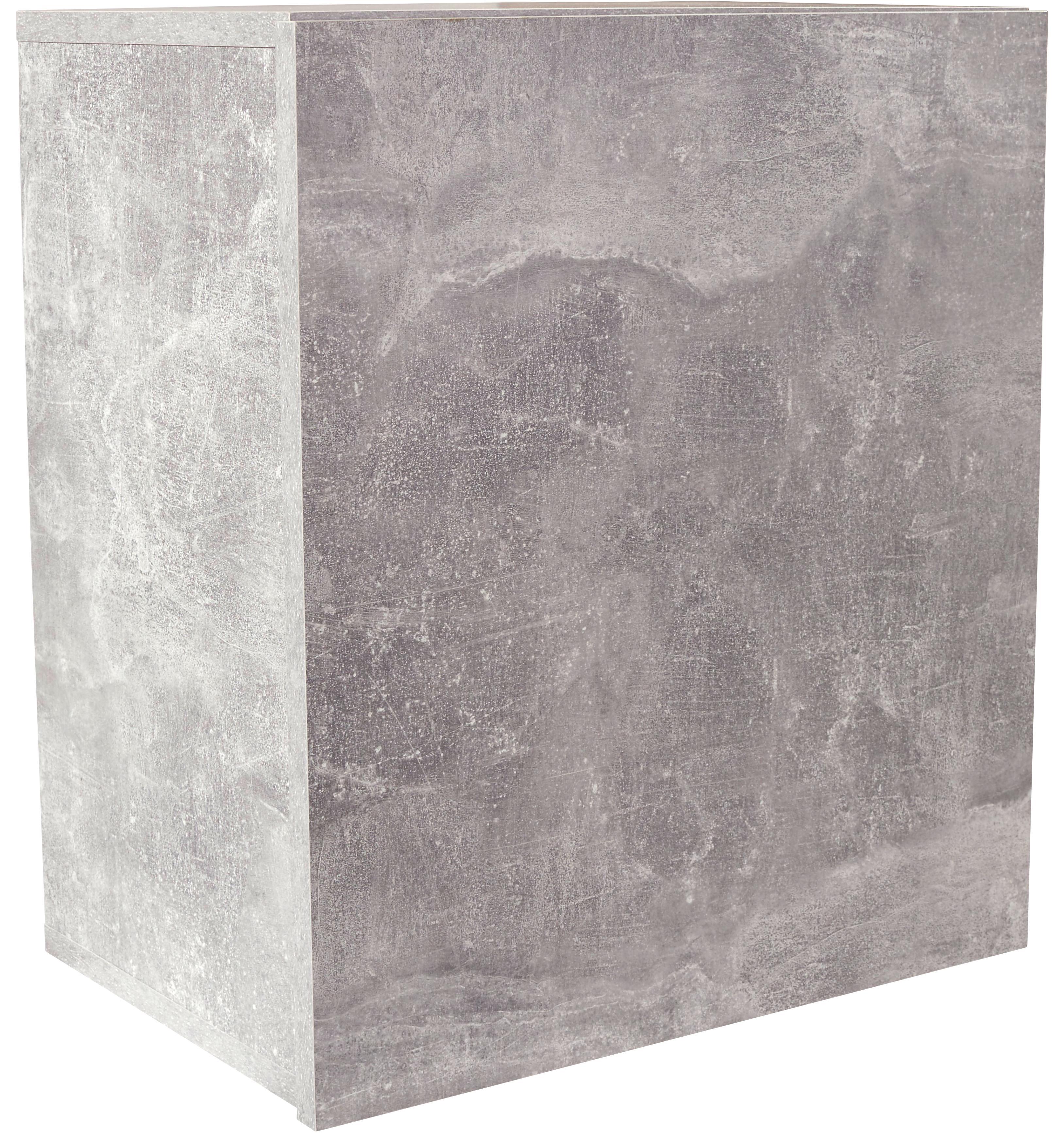 Wandregal Geno Ger01 - Grau, MODERN, Holzwerkstoff (50/51/28cm)