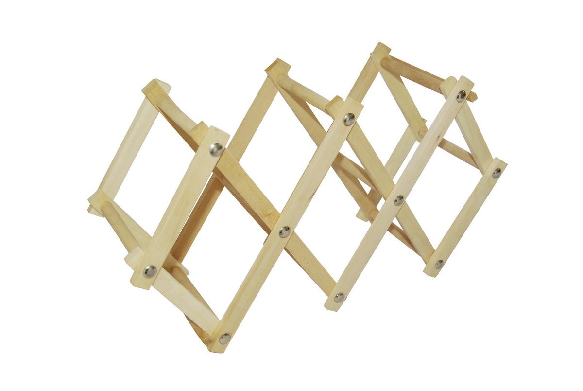 Weinregal Holz Birkenfarben 5 Flaschen Bxh: 24,5x13 Cm - Birkefarben, KONVENTIONELL, Holz (24,5/13/6cm) - James Wood