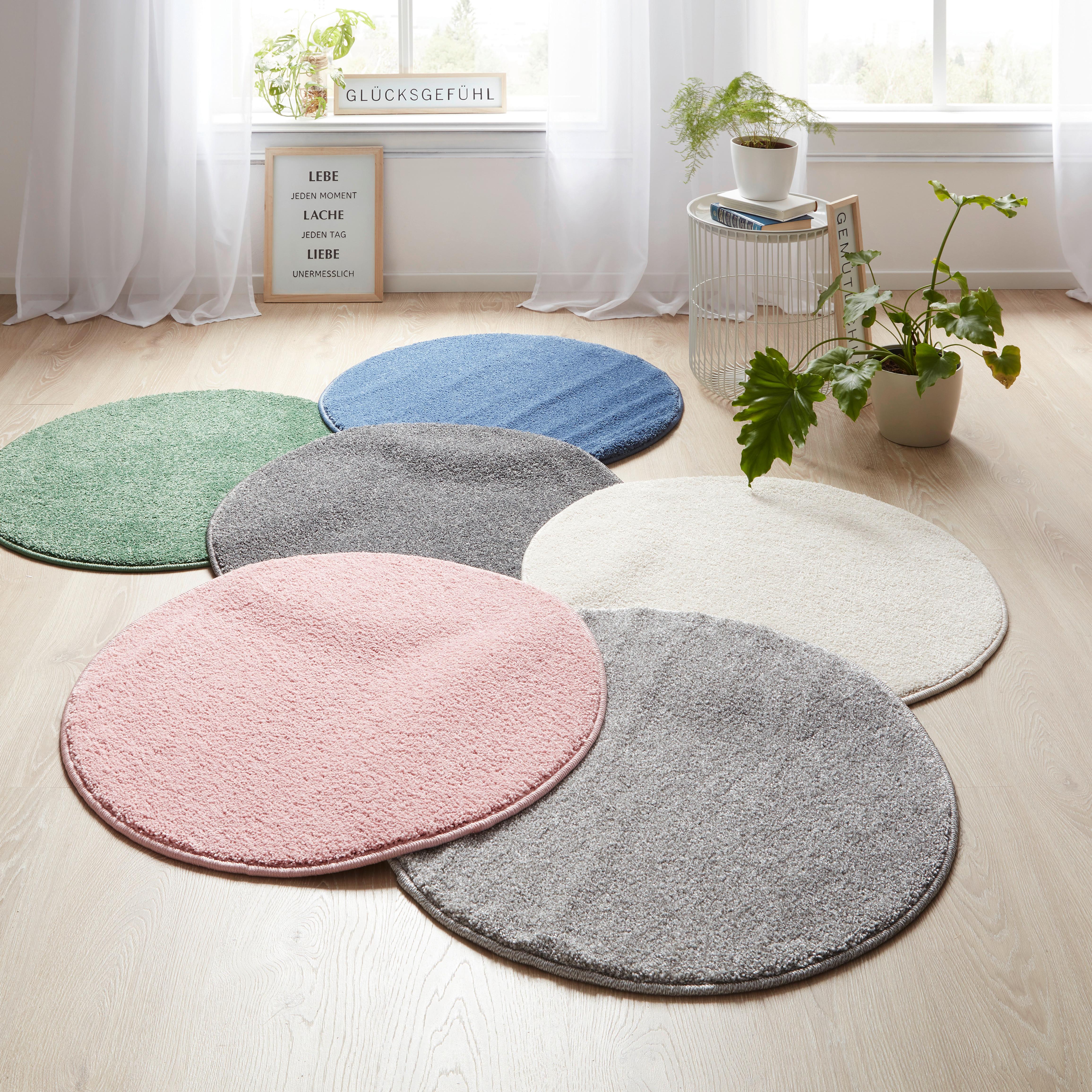 Všívaný koberec Justin, P: 80 cm, modrá - modrá, Moderní, textil (80cm) - Modern Living