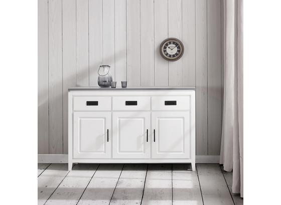 Komoda Liana - šedá/bílá, Moderní, kov/dřevo (120/80,5/40cm) - Mömax modern living Komoda Liana - šedá/bílá, Moderní, kov/dřevo (120/80,5/40cm) - Mömax modern living