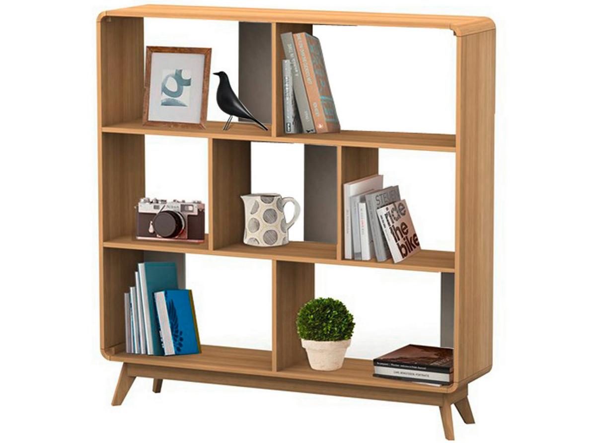 Regal Cassie Eichefarben 122 Cm - Eichefarben/Weiß, Design, Holzwerkstoff (122/126/29cm) - MID.YOU