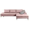 Ecksofa mit Schlaffunktion Floby Stauraum Rosa - Erlefarben/Naturfarben, Trend, Textil (313/215cm) - MID.YOU
