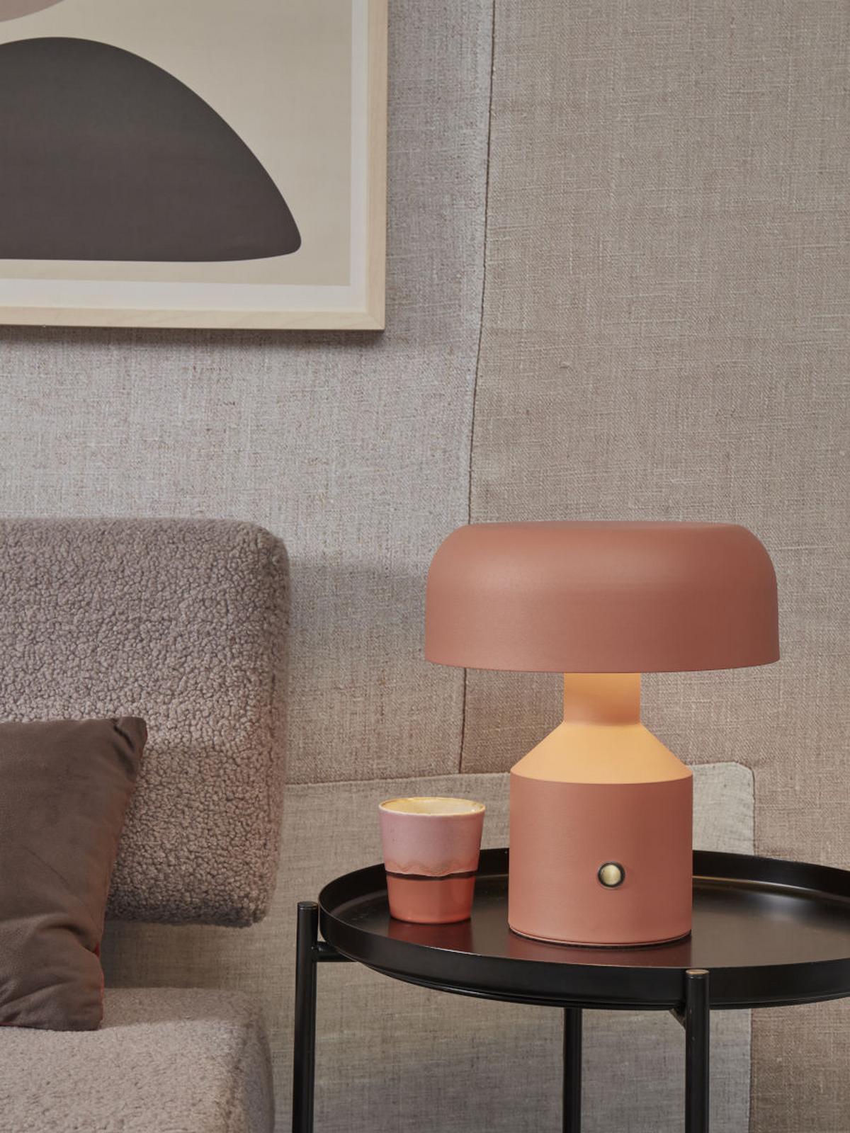 Tischlampe Porto Terra Cotta mit Schalter - Terracotta, Basics, Metall (25/29cm) - It's about Romi
