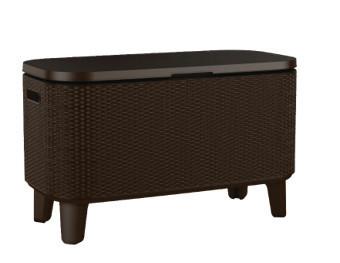 ZÁHRADNÝ BAROVÝ STÔL BEVY COOL BAR - hnedá, Modern, plast (83.5/40.5/52-75cm)